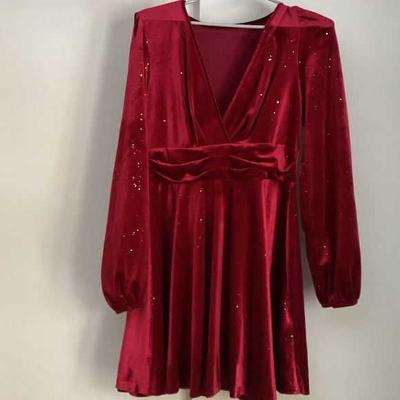Sparkling Red Dress - Picture 1 of 3